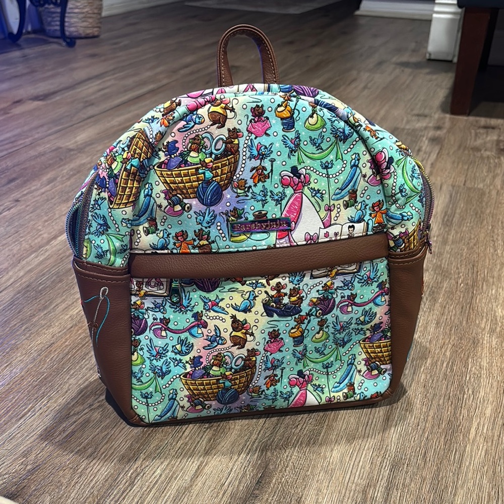 Colorful Cinderella Print Backpack